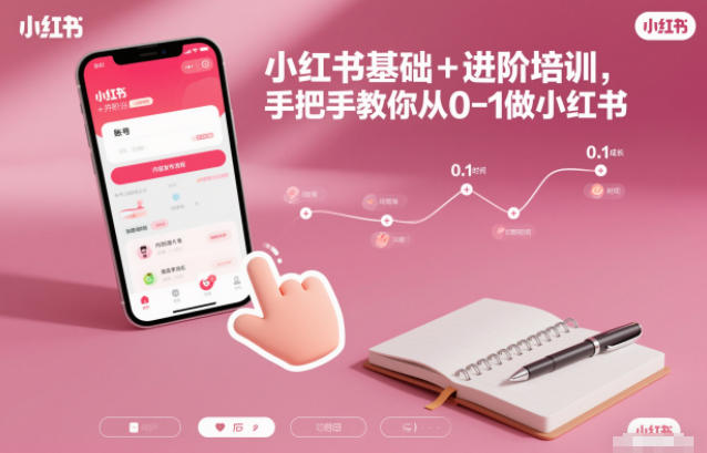 小红书基础+进阶培训，手把手教你从0-1做小红书 - 来及网络