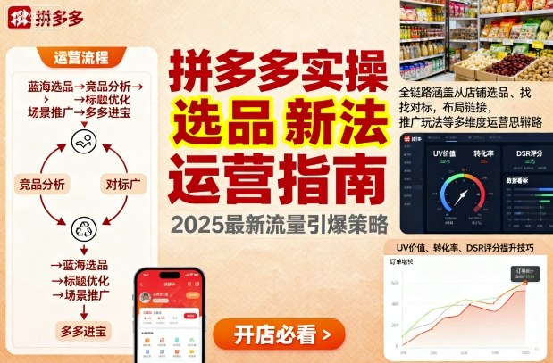 王校长9月12拼多多实操新玩法，全链路涵盖从店铺选品、找对标，布局链接，推广玩法等多维度运营思路 - 来及网络