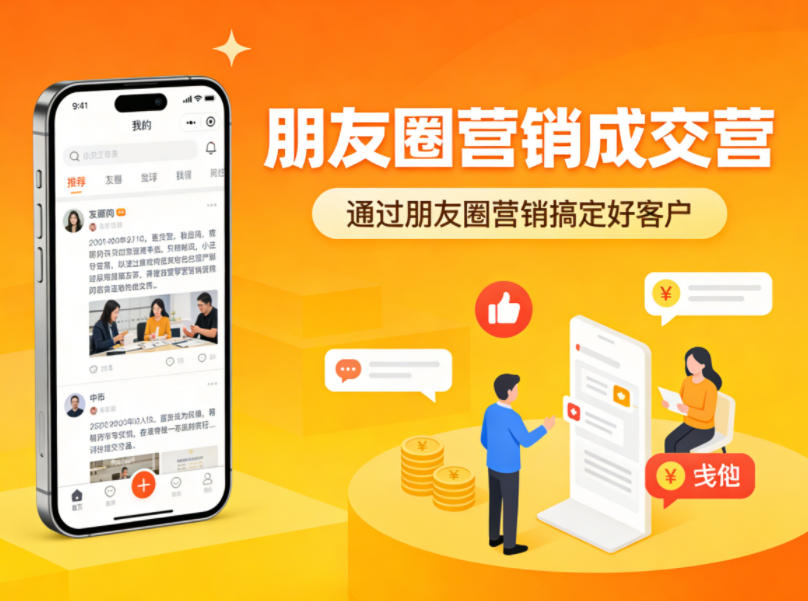 朋友圈营销成交营，通过朋友圈营销来搞定好客户 - 来及网络