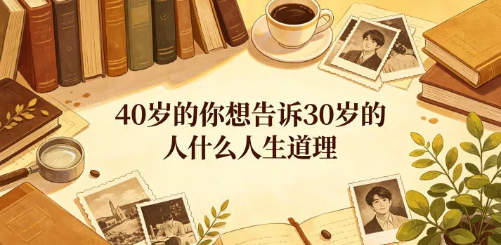 公众号付费文章：40岁的你想告诉30岁的人什么人生道理？ - 来及网络