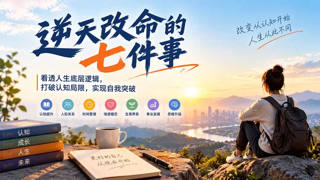 付费文章：逆天改命的七件事，看透人生底层逻辑，打破认知局限，实现自我突破 - 来及网络