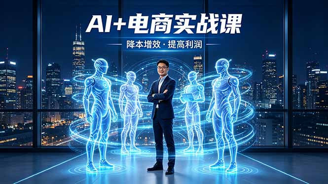AI+电商实战课，1人+N个AI 智能体，把SOP变AI员工，实现降本增效提高利润 - 来及网络