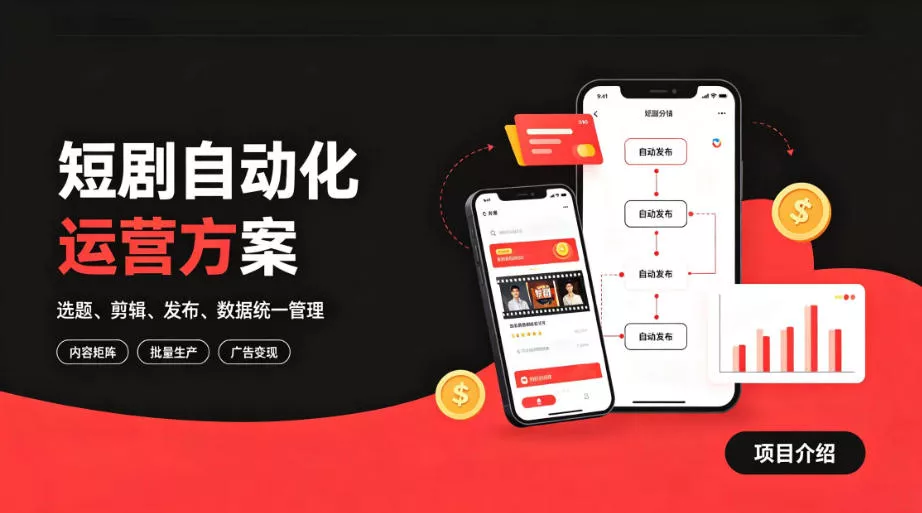 快手全自动短剧矩阵项目｜自动化分发，流量持续变现【揭秘】 - 来及网络