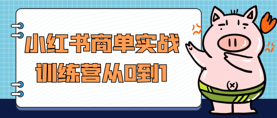 小红书商单实战训练营从0到1 - 来及网络