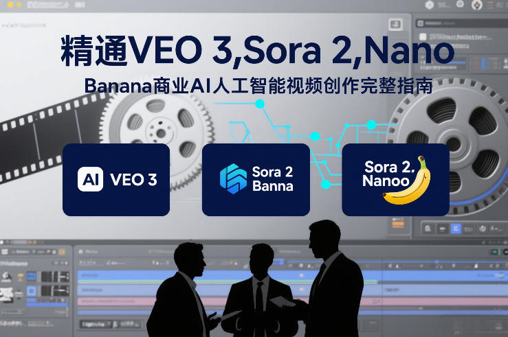 精通VEO 3，Sora 2，Nano Banana商业AI人工智能视频创作完整指南 - 来及网络