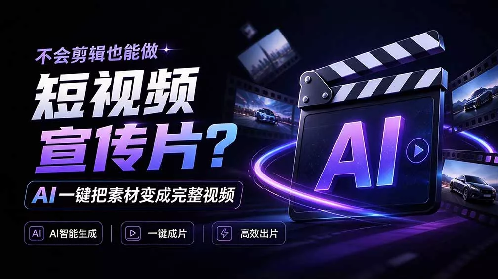 我跪下来了！不会剪辑也能做短视频宣传片？ AI 一键把素材变成完整视频，真是神奇，OpenFilm 超省事 - 来及网络