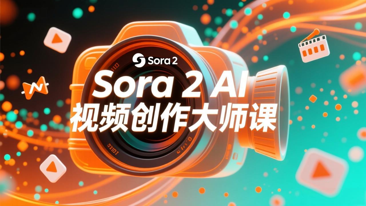 如何利用Sora 2创建流行AI人工智能视频大师班教程：掌握创作全流程，产出百万播放内容 - 来及网络