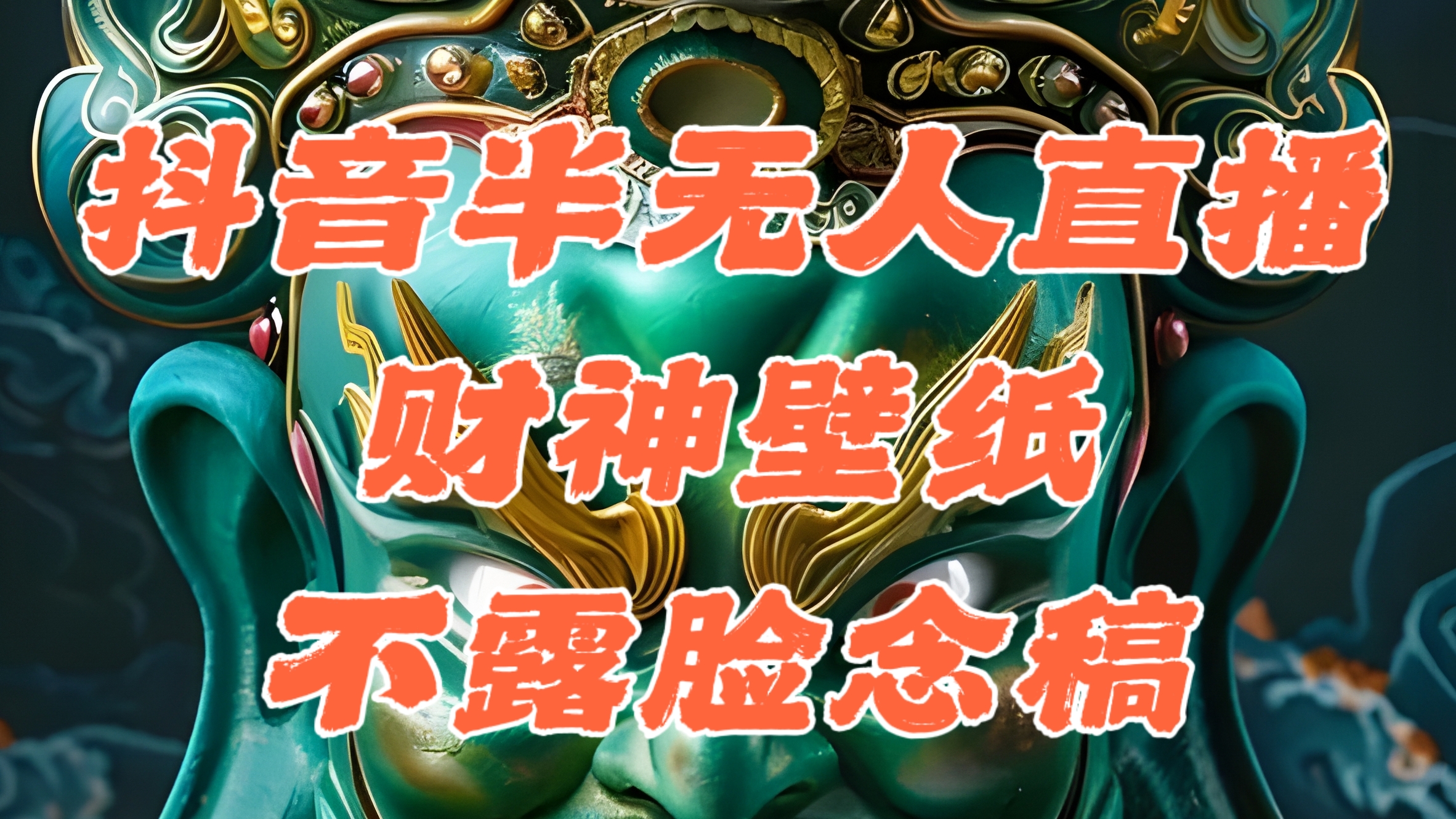 （12036期）抖音半无人直播公会素材撸音浪，生肖财神AI图直播不露脸读稿，单日1000+ - 来及网络