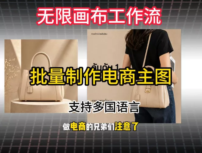 批量复刻电商爆款主图工作流搭建教学，批量下载，支持多国语言，不管是国内电商还是跨境店群都能用 - 来及网络