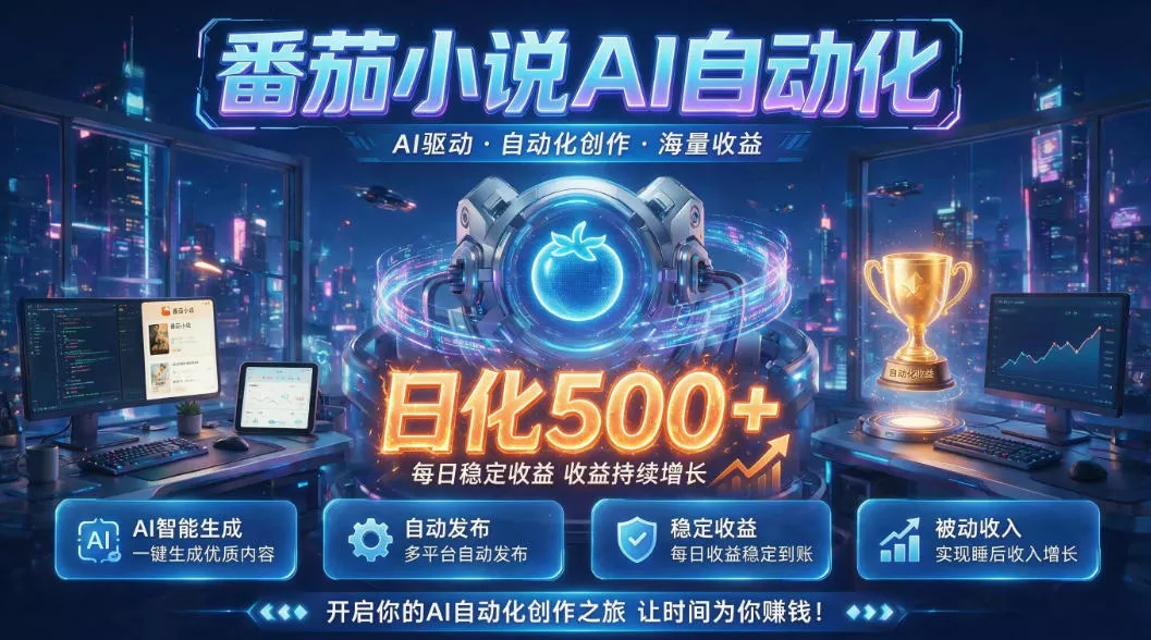 小白可做番茄AI，居家轻创业，每日稳赚500➕，普通人低门槛轻松线上增收【揭秘】 - 来及网络
