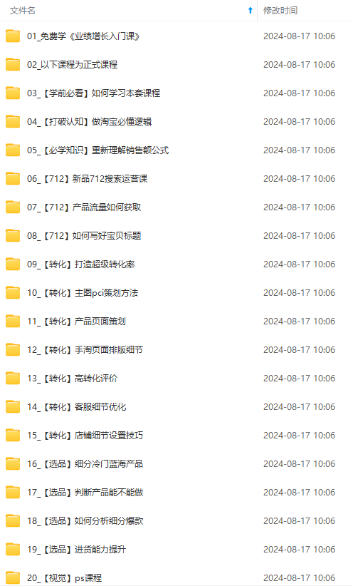 图片[1] - （12186期）淘系运营实战班：市场分析、定位、定价、引流、产品策划，爆品打造 - 来及网络
