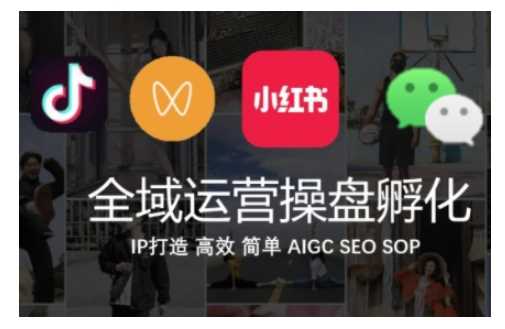 全域运营操盘(抖音+私域+小红书)，IP打造高效简单 - 来及网络