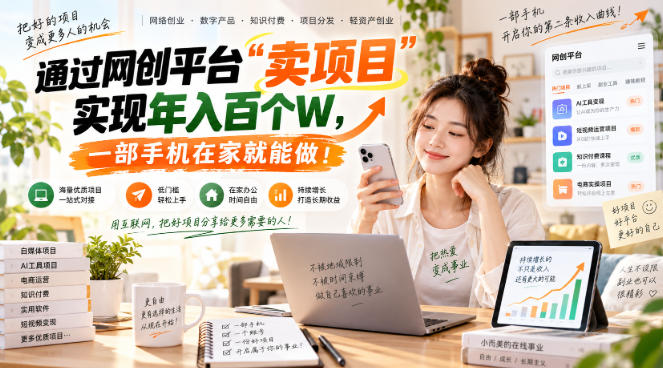 【教副业兼职课程】实现月入1-5W！毫无保留的全部教给你，长期稳定项目！ - 来及网络