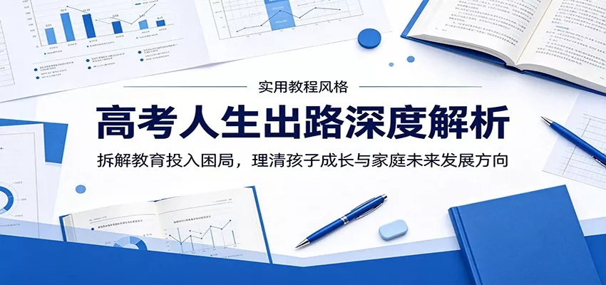 高考人生出路深度解析：拆解教育投入困局，理清孩子成长与家庭未来发展方向 - 来及网络