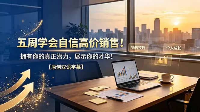 五周学会自信高价销售！拥有你的真正潜力，展示你的才华！【原创双语字幕】 - 来及网络