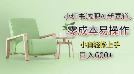 小红书减肥AI新赛道，零成本易操作，日入多张，小白轻松上手【揭秘】 - 来及网络