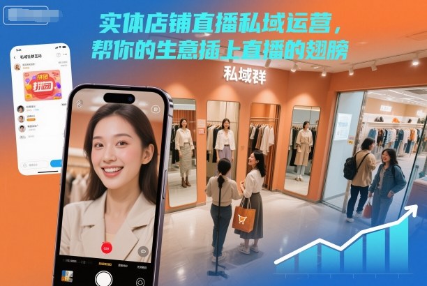 实体店铺直播私域运营，帮你的生意插上直播的翅膀 - 来及网络
