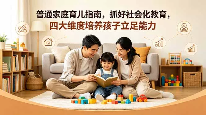付费文章：普通家庭育儿指南，抓好社会化教育，四大维度培养孩子立足能力 - 来及网络