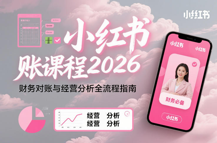 小红书对账课程2026，财务对账与经营分析全流程指南 - 来及网络