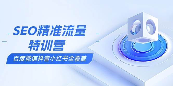 （13851期）SEO精准流量特训营，百度微信抖音小红书全覆盖，带你搞懂搜索优化核心技巧 - 来及网络