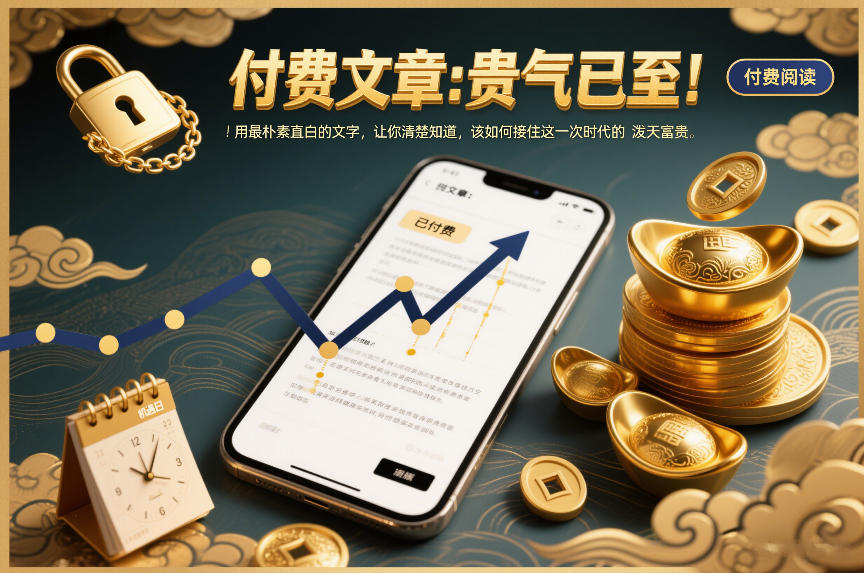 付费文章：贵气已至！用最朴素直白的文字，让你清楚知道，该如何接住这一次时代的泼天富贵 - 来及网络