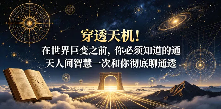 付费文章：穿透天机！在世界巨变之前，你必须知道的通天人间智慧一次和你彻底聊通透 - 来及网络