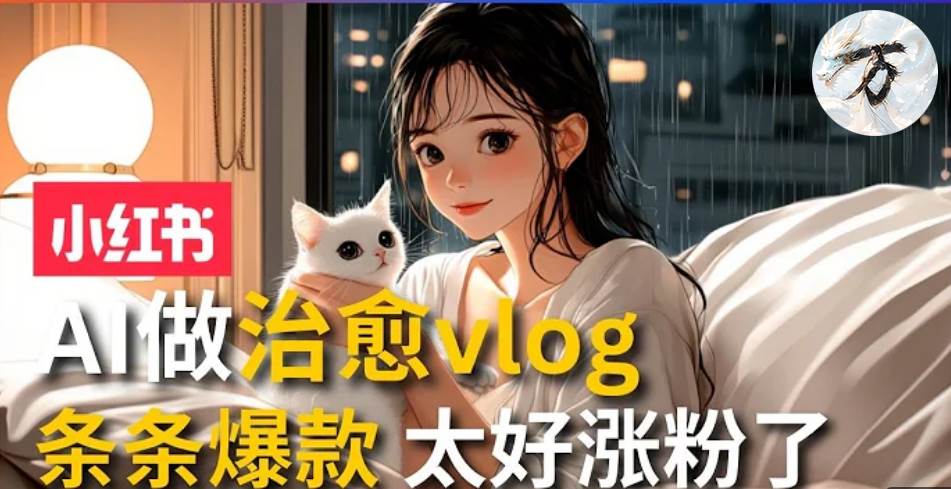 （13172期）AI治愈系vlog动画视频，小红书1个月轻松涨粉破万，商单报价1500+日入2000+ - 来及网络