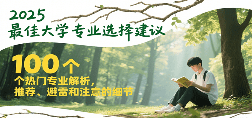 2025最佳大学专业选择建议，100个热门专业解析，推荐、避雷和注意的细节 - 来及网络