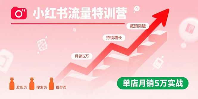 （15936期）小红书流量特训营：突破流量瓶颈，实现店铺持续增长，单店月销5万实战 - 来及网络