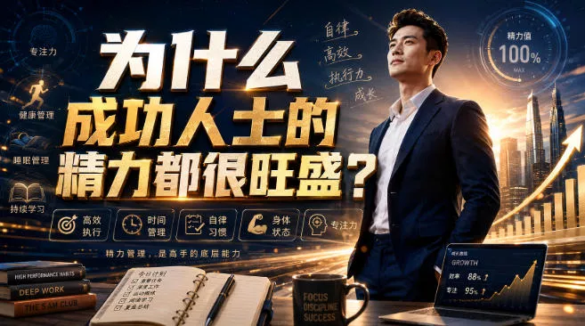 付费文章：为什么成功人士的精力都很旺盛？ - 来及网络