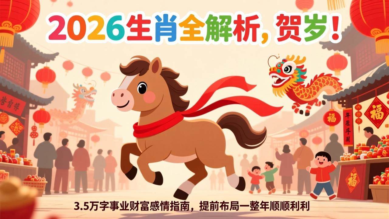 （17428期）付费文章：贺岁！2026生肖全解析，3.5万字事业财富感情指南，提前布局一整年顺顺利利 - 来及网络