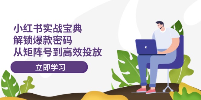 小红书实战宝典：解锁爆款密码，从矩阵号到高效投放 - 来及网络