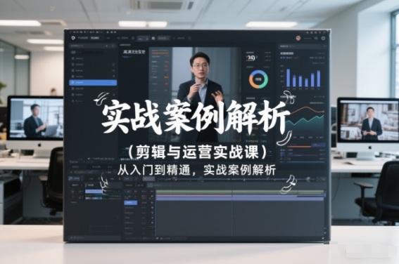 剪辑与运营实战课，从入门到精通，实战案例解析(更新2026) - 来及网络