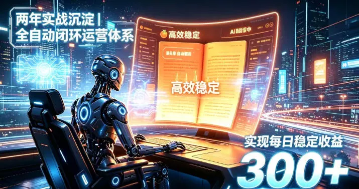 两年实战沉淀｜全自动闭环运营体系，实现每日稳定收益300+【揭秘】 - 来及网络