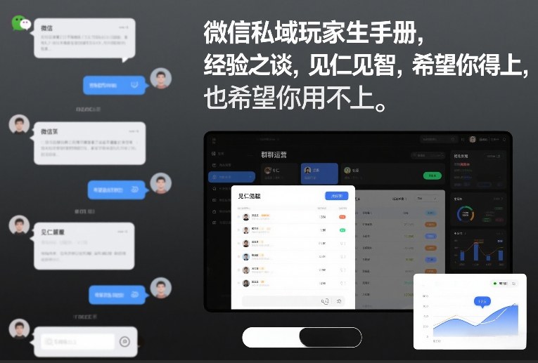 微信私域玩家生存手册，经验之谈，见仁见智，希望你用得上，也希望你用不上【文档】 - 来及网络