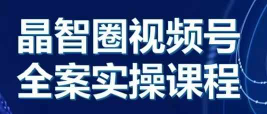 晶姐说直播·视频号全案实操课，从0-1全流程 - 来及网络