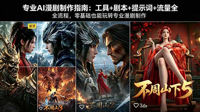 专业AI漫剧制作指南：工具+剧本+提示词+流量全流程，零基础也能玩转专业漫剧制作 - 来及网络