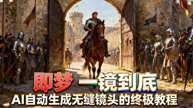 即梦AI一镜到底终极教程，智能补帧+运镜技巧，AI自动生成无缝丝滑长镜头高效出片 - 来及网络