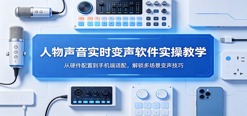人物声音实时变声软件实操教学：从硬件配置到手机端适配，解锁多场景变声技巧 - 来及网络