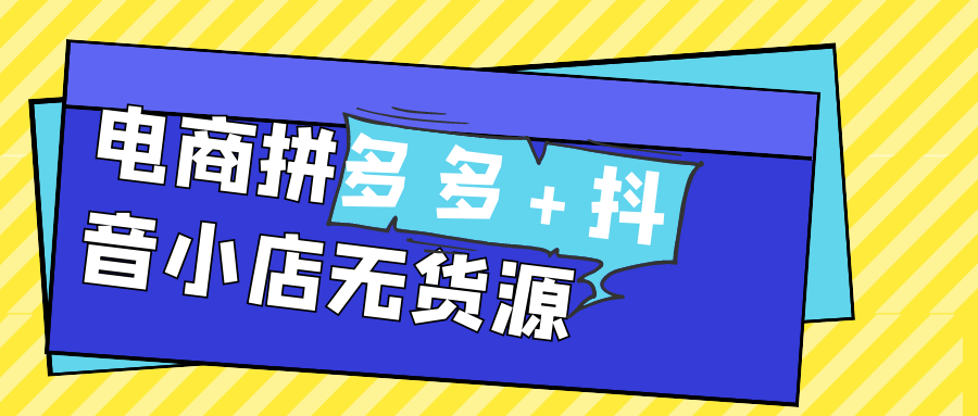 电商拼多多+抖音小店无货源 - 来及网络
