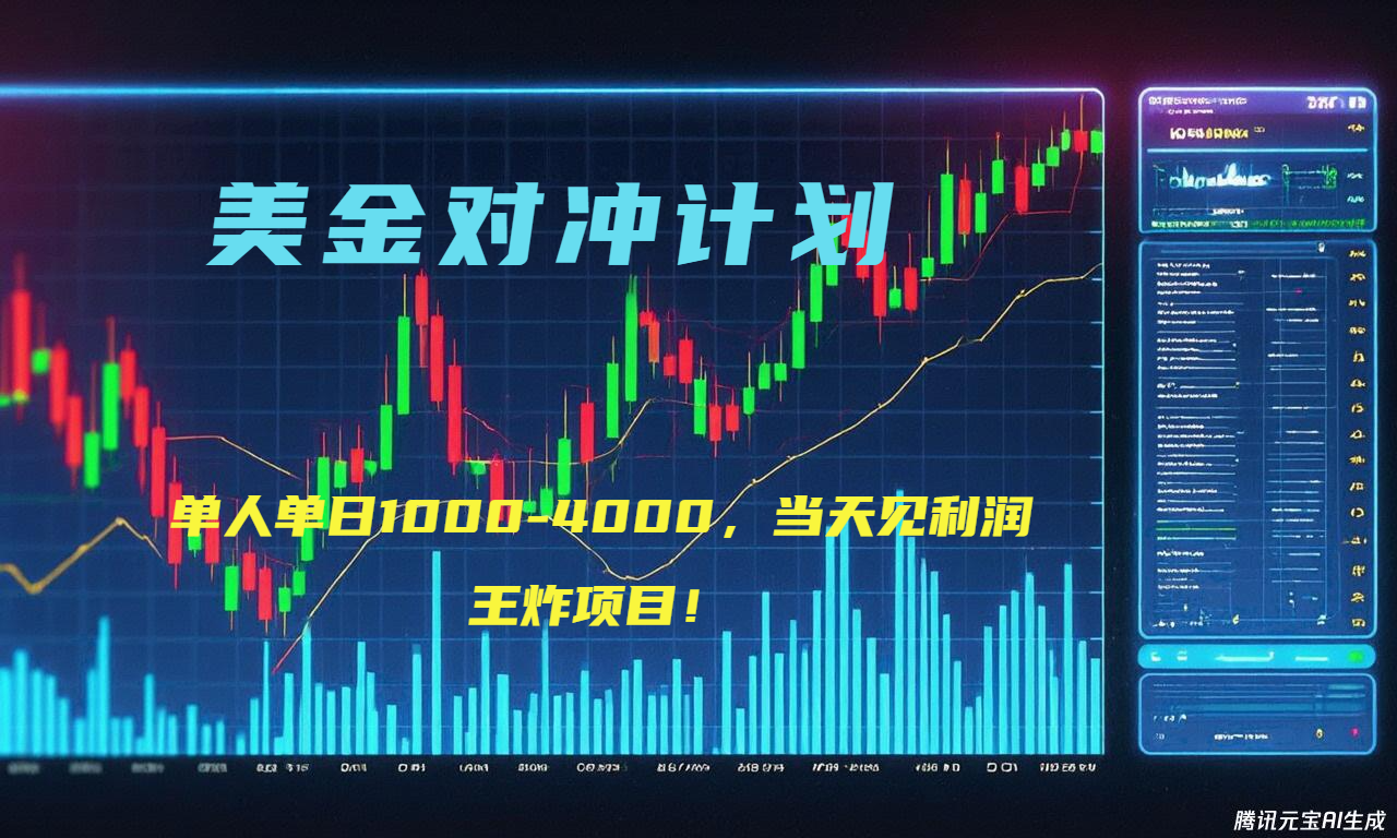 2025年最暴力项目“美金先登计划”最新最强对冲战法，每日实际收益1K-4K - 来及网络