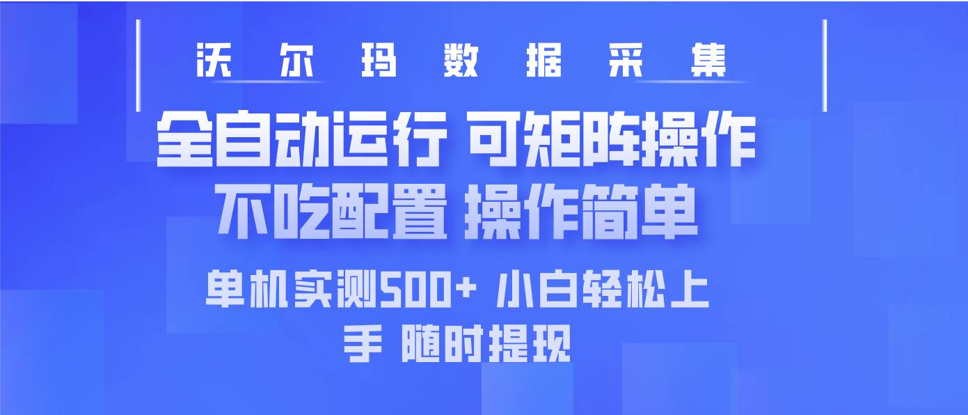 （14560期）最新沃尔玛平台采集 全自动运行 可矩阵单机实测500+ 操作简单 - 来及网络