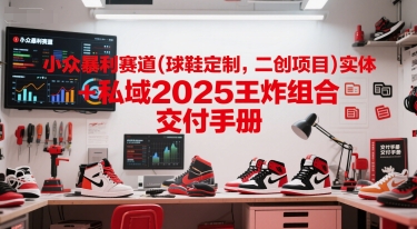 小众暴利赛道(球鞋定制，二创项目)实体+私域2025王炸组合 交付手册 - 来及网络