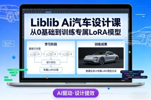 Liblib Ai汽车设计课，从0基础文生图，到教你训练专属设计和风格LoRA模型 - 来及网络
