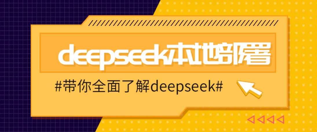 DeepSeek本地部署详细教程，轻松将deepseek部署到你的电脑上 - 来及网络