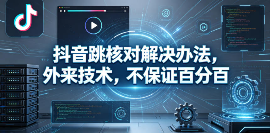 抖音跳核对解决办法，外来技术，不保证百分百 - 来及网络