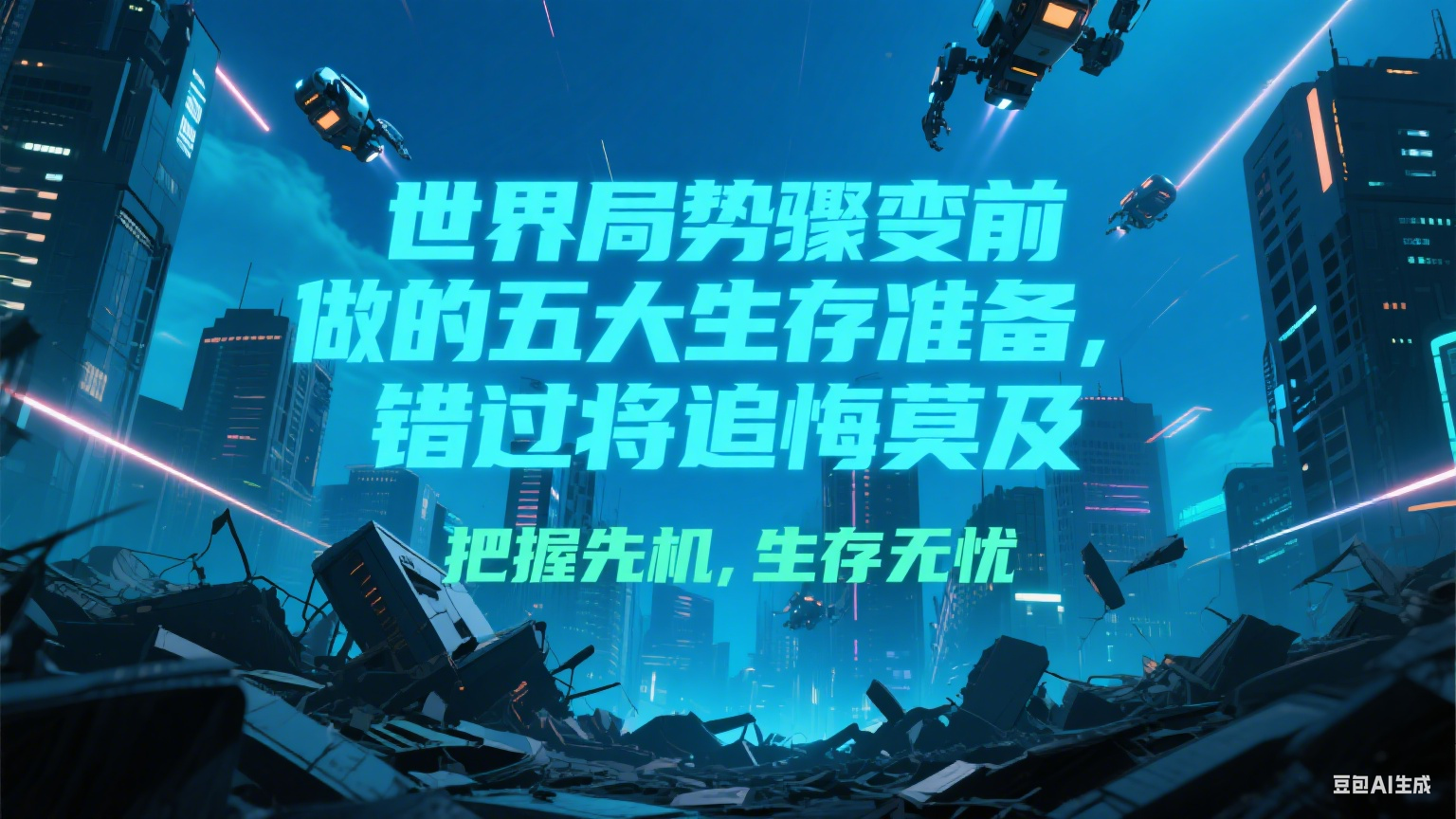 付费文章《世界局势骤变前必做的五大生存准备，错过将追悔莫及》 - 来及网络