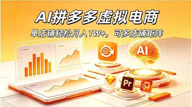 AI拼多多虚拟电商，单店铺轻松月入1W+，可多店铺矩阵 - 来及网络
