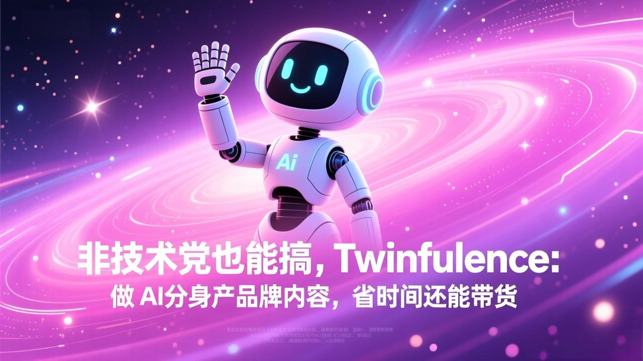 非技术党也能搞!Twinfluence:做 AI 分身产品牌内容,省时间还能带货 - 来及网络