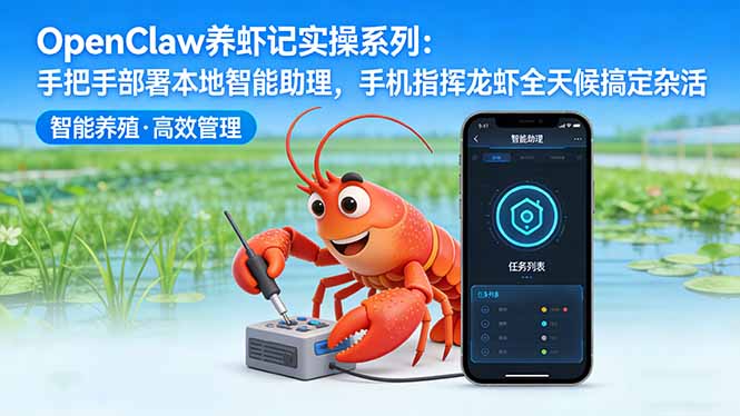 OpenClaw养虾记实操系列-更新：手把手部署本地智能助理，手机指挥龙虾全天候搞定杂活 - 来及网络